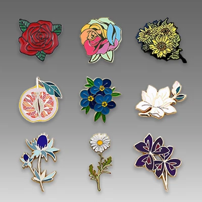 Ibyuma bya Enamel Indabyo Lapel Pin